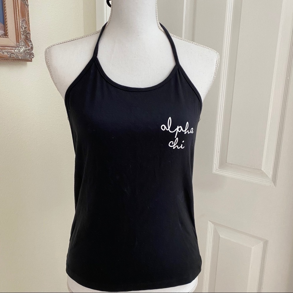 NWT Ali & Ariel Alpha Chi Halter Neck Top Lg